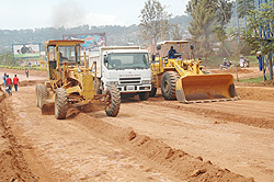 Kigali City yesterday launched another project to revamp the road network in the City (File Photo)