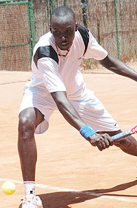 CRUISING: Gasigwa will play Ernest Kayiranga in the last eight of the Bralirwa Open