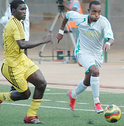 Jabir Mutarambirwa, scorer of Atracou2019s third goal used his pace to good effect yesterday. (Photo/ F. Goodman) 