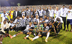 CHAMPIONS: APR players and officials celebrate after winning their third Kagame Cup title after beating St. George 2-0 in extra-time. (Photo: F. Goodman)