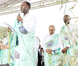 Don Cheadle at the Kwita Izina ceremony yesterday. (Photo: J. Mbanda)