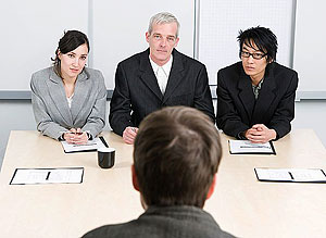 Facing the panel. The Human Resource Manager should decide on the best candidate