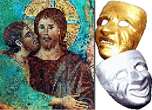 L-R : The infamous Judas kiss ; A hypocrite has more than one face