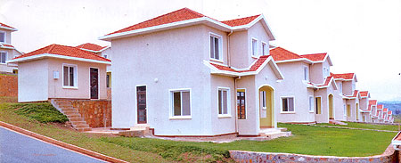 Some catchy houses at Kabuga Hilside Estates.