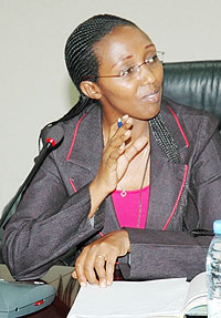 State Minister for Infrastructure, Eng. Colette Ruhamya