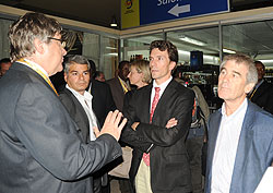 The French team on arrival at Kigali International Airport yesterday (Photo F.Goodman)