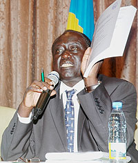 BRIEFED SENATE; Tharcisse Karugarama (File photo)