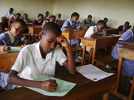 Pupils during a previous examination.