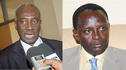 L-R : ICTR Chief Prosecutor Boubakar Jallow ; Prosecutor General Martin Ngoga.