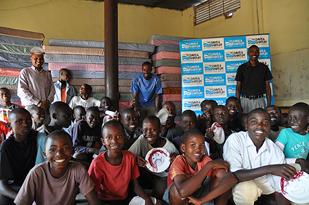 Mattresses were donated for the new centre by the firm, David and Shirtliff in October, 2010.