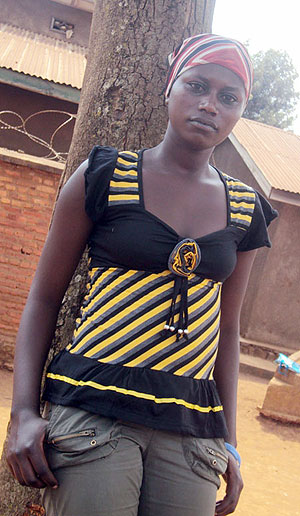 Sifa Uwamahoro took a bold step and dumped prostitution for her new small vegatable business.