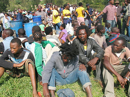 Some of the youths arrested in security operation (Courtesy photo)