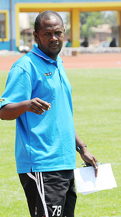 Rayon head coach Ruremesha only renewed his contract in September. (Photo T. Kisambira)