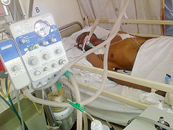 Bizimungu under intensive care in Kenya before passing on (Courtsey Photo)