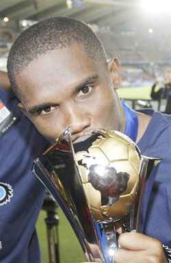 Eto'o hit the heights with Inter in 2010