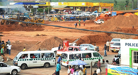 Renovation works on Nyabugogo terminal. Traders have complained the delay is paralysing business (File Photo)