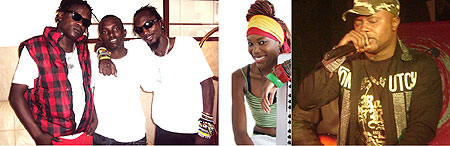 L-R : Kidumu ; Rachel K ; (L-R) Weasel, Tom Close and Radio