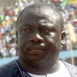 Gambia football association president Seedy Kinteh was not a happy man after yesterday's disappointing performance