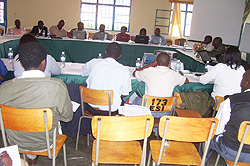 Members of JADF in a meeting on Wednesday. Photo A.Gahene