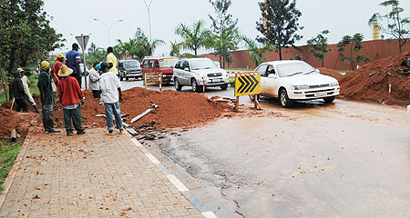 Road works are ongoing on various city streets