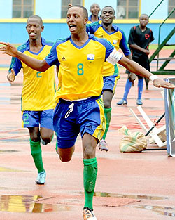 Junior Wasps skipper Emery Bayisenge has been a rock at the back. The central defender is struggling to shake off an ankle injury. (Photo / T. Kisambira)