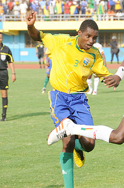 Amavubi's right back Albert Ngabo will be a key player for Rwanda in Sudan. 