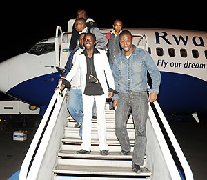 The evacuated students arrived in Kigali, on Friday, aboard Rwandair (File Photo)