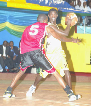 Fiston Muhire has been a key player for Rwanda in the on-going Zone 5 basketball Championship. (File photo)