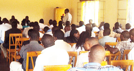 A district security meeting in session recently.Photo.D.Ngabonziza