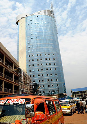 A side viewof  Kigali City Tower. (Photo J Mbanda)