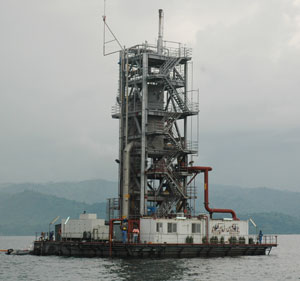 The Methane Gas Plant in Lake Kivu, Rubavu