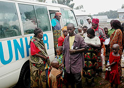 Some of the returnees from DRC before reintergration. Thousands have returned since 2009 (File Photo)