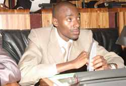 Arrested MP Alexandre Ashinzwuwera (File photo)