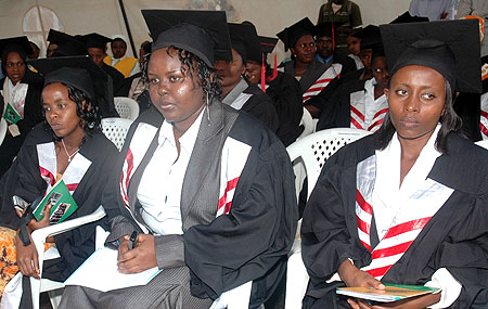 Graduates at a past graduation ceremony at KHI. More will graduate this week  (File photo)