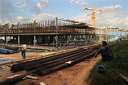 conventional center under construction (photo / T. Kisambira)