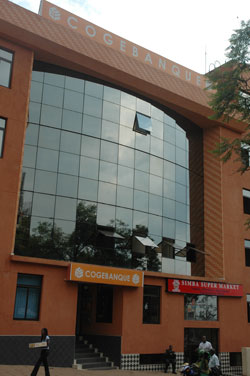 COGEBANQUE head office in Kigali. (File photo)