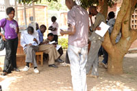 Left out students camped at SFAR to lodge their complaints. The Minister has said that mistakes were done (File Photo)