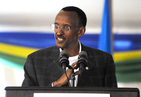 President Kagame speaking at the start of the 8th Leadership retreat in Rubavu, yesterday. (Photo Village Urugwiro)