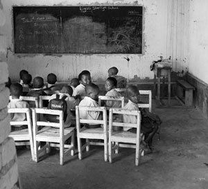 Pupils of Kigali Starlight School left in cold after their school was demolished on Wednesday (File Photo)