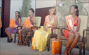 Some of the beauties who contested for Miss Rwanda 2009. (file photo)