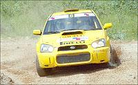 Davite Giancarlo powers his Subaru Impreza during the 2007 Irushanwa rally. The ace rally driver is in Zimbabwe. (File Photo)