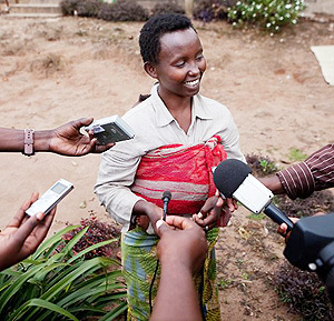 Immaculate Mukandamagye, headed a family when she was 9 years old. (Photo. Jordi Huisman)