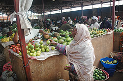 Kimironko market. The Silos project will increase food security in the country (Photo file)