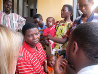 Parents with their cleft affected children at CHUK (Photo; T. Kisambira)