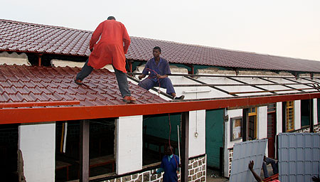 Gisenyi vocational training centre that Thomas and Piron Supported.(Photo A. Ngarambe