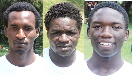 L-R : Juma Adams Mugabo ;Kevin Makmot ; Moise Habumugisha ; 