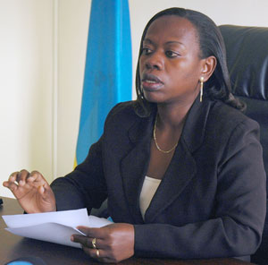 Minister of Trade and Industry, Monique Nsanzabaganwa  (File Photo)