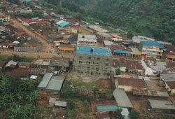 An aerial view of Kamembe town in Rusizi. This was one of the areas affected by the 2008 earthquake (File Photo).