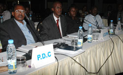 Members of Rwanda's Political Parties' furum attend a meeting. Regional parties may have a similar platform (File Photo).