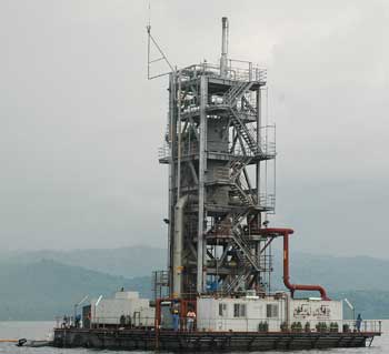 Methane Gas Plant in Lake Kivu (File Photo)